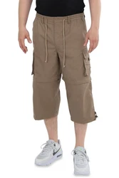 Ben Creek Cargobermudas QM7 3/4 Zip-Off Capri Bermuda Khaki/Braun/Beige