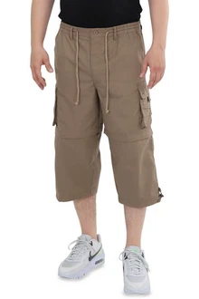 Ben Creek Cargobermudas QM7 3/4 Zip-Off Capri Bermuda Khaki/Braun/Beige Ben Creek Cargobermudas QM7 3/4 Zip-Off Capri Bermuda Khaki/Braun/Beige