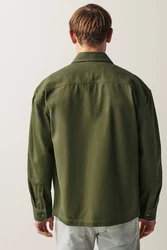 Next Outdoorhemd Hemdjacke mit zwei Taschen Dunkelgrün/Grün