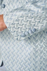 Next Sakko Slim-Fit Jacquard Sakko Hellblau/Blau