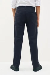 Next Chinohose Relaxed Fit Stretch-Chinohose Dunkelblau/Blau