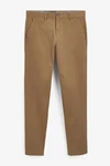 Next Chinohose Relaxed Fit Stretch-Chinohose Khaki/Braun
