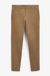Next Chinohose Relaxed Fit Stretch-Chinohose Khaki/Braun