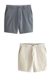 Next Chinoshorts Straight Fit 2er-Pack Khaki/Beige/Grau