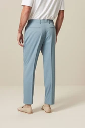 Next Anzughose Motion Flex Style Relaxed Fit (1-tlg) Hellblau/Blau