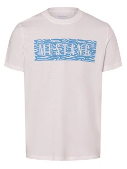 MUSTANG T-Shirt Style Austin Hellblau/Grau/Rosa/Blau