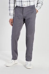 Next Chinohose Straight Fit Stretch-Chinohose Hellgrau/Grau/Dunkelgrau