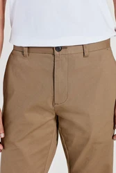Next Chinohose Straight Fit Stretch-Chinohose Khaki/Beige/Braun