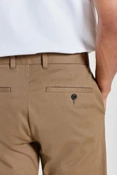 Next Chinohose Straight Fit Stretch-Chinohose Khaki/Beige/Braun