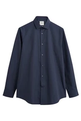 Next Langarmhemd Regular Fit Hemd Dunkelblau/Hellblau