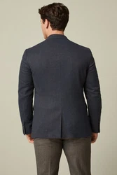 Next Sakko Eleganter Slim-Fit-Sakko Hellblau/Dunkelblau/Blau/Grau