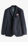 Next Sakko Eleganter Slim-Fit-Sakko Hellblau/Dunkelblau/Blau/Grau