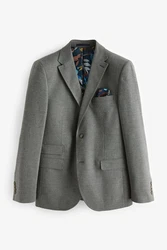 Next Sakko Eleganter Slim-Fit-Sakko Grau/Hellgrau/Dunkelgrau
