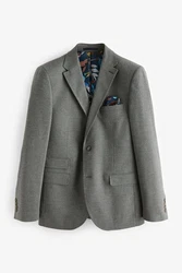 Next Sakko Eleganter Slim-Fit-Sakko Grau/Hellgrau/Dunkelgrau