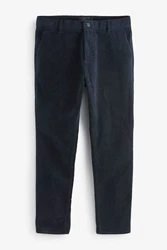 Next Bandeau-Bikini-Top Chinohose Slim Fit Dunkelblau/Blau