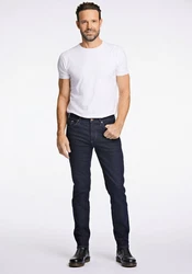BISON 5-Pocket Jeans Dunkelblau/Lila
