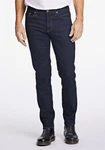 BISON 5-Pocket Jeans Dunkelblau/Lila