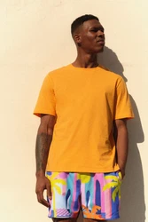 Next Essential T-Shirt mit Rundhalsausschnitt Gelb/Orange/Braun