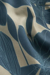 Next Regular Fit Kurzarmhemd mit Print Blau/Dunkelgrün/Hellblau
