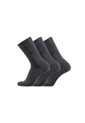TOM TAILOR Kurzsocken Herren 3er Pack Basic anthrazit meliert