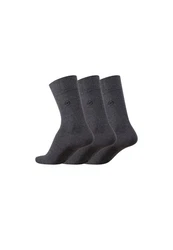 TOM TAILOR Kurzsocken Herren 3er Pack Basic anthrazit meliert