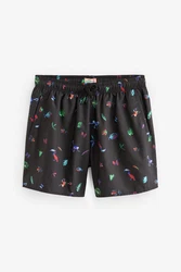Next Badeshorts mit Print Braun/Schwarz/Mischfarben/Blau