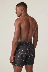 Next Badeshorts mit Print Braun/Schwarz/Mischfarben/Blau