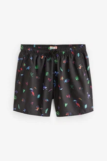 Next Badeshorts mit Print Braun/Schwarz/Mischfarben/Blau