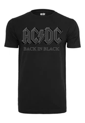Merchcode T-Shirt acdc Back In Black Tee weiß