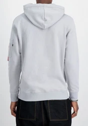 Alpha Industries Hoody Alpha Label Hellgrau/Grau/Silber