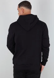 Alpha Industries Hoody Alpha Label Schwarz/Rot