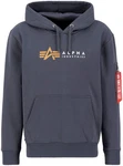 Alpha Industries Hoody Alpha Label Hellblau/Blau