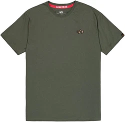 Alpha Industries Rundhalsshirt 3D Small Logo T Dunkelgrün/Khaki/Grün