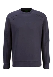 BOSS Sweater Salbo 1 mit BOSS Schriftzug grün
