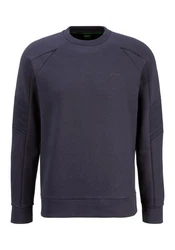 BOSS Sweater Salbo 1 mit BOSS Schriftzug grün