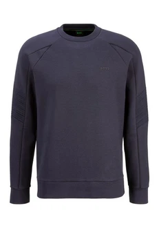 BOSS Sweater Salbo 1 mit BOSS Schriftzug grün