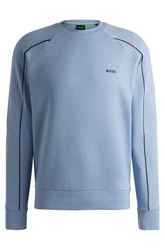 BOSS Sweater Salbo 1 mit BOSS Schriftzug grün