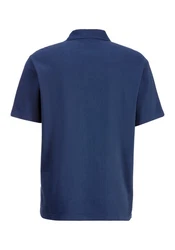 BOSS ORANGE Poloshirt Pe__Dye mit Polokragen Dunkelblau/Blau