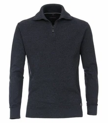 CASAMODA Troyer Strickpullover Pullover Dunkelblau/Dunkelgrau/Grau