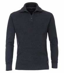 CASAMODA Troyer Strickpullover Pullover Dunkelblau/Dunkelgrau/Grau