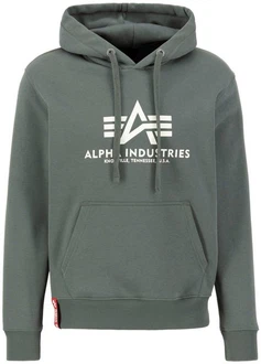 Alpha Industries Kapuzenpullover Basic Hoodie Herren Dunkelgrün/Hellgrau/Grün