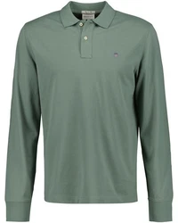 GANT Poloshirt REGULAR SHIELD LONGSLEEVE PIQUE RUGGER Grün