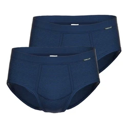 Ammann Slip Brief Classic (2-St.) Dunkelblau/Blau