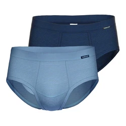 Ammann Slip Brief Classic (2-St.) Dunkelblau/Blau/Hellblau