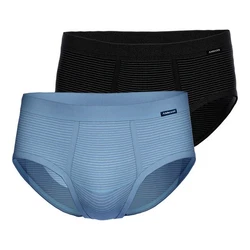 Ammann Slip Brief Classic (2-St.) Blau/Hellblau/Dunkelblau/Pastell