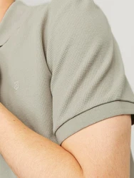 Jack & Jones Poloshirt JPRCCJOHNNY HALF ZIP SS POLO SN Khaki/Braun/Beige