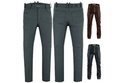 RadMasters Lederhose GW870 Lederjeans Bffelleder Schwarz/Braun (GW870)