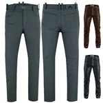 RadMasters Lederhose GW870 Lederjeans Bffelleder Schwarz/Braun (GW870)