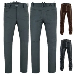 RadMasters Lederhose GW870 Lederjeans Bffelleder Schwarz/Braun (GW870)