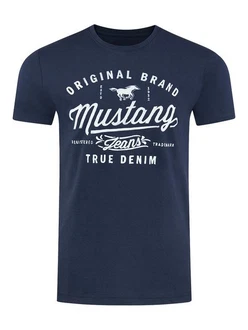 MUSTANG T-Shirt Printshirt Basic Regular Tee